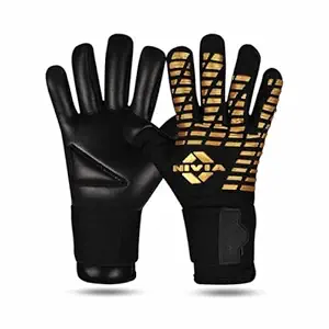 Nivia Gold Rubber Football Goalkeeper Gloves 
